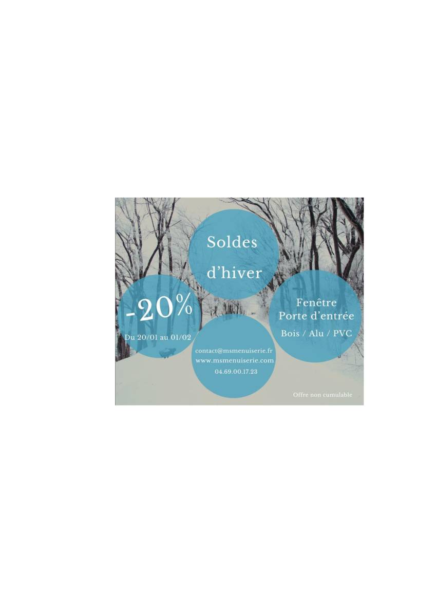 Promo sur nos menuiserie PVC et alu 