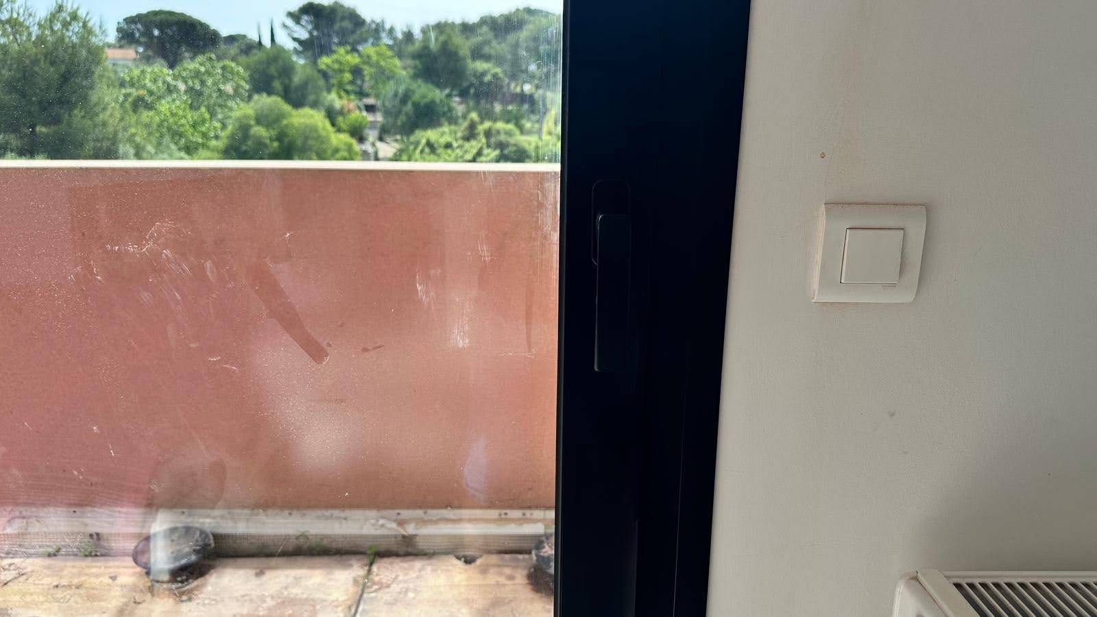 Coulissant alu sur mesure avec poignée