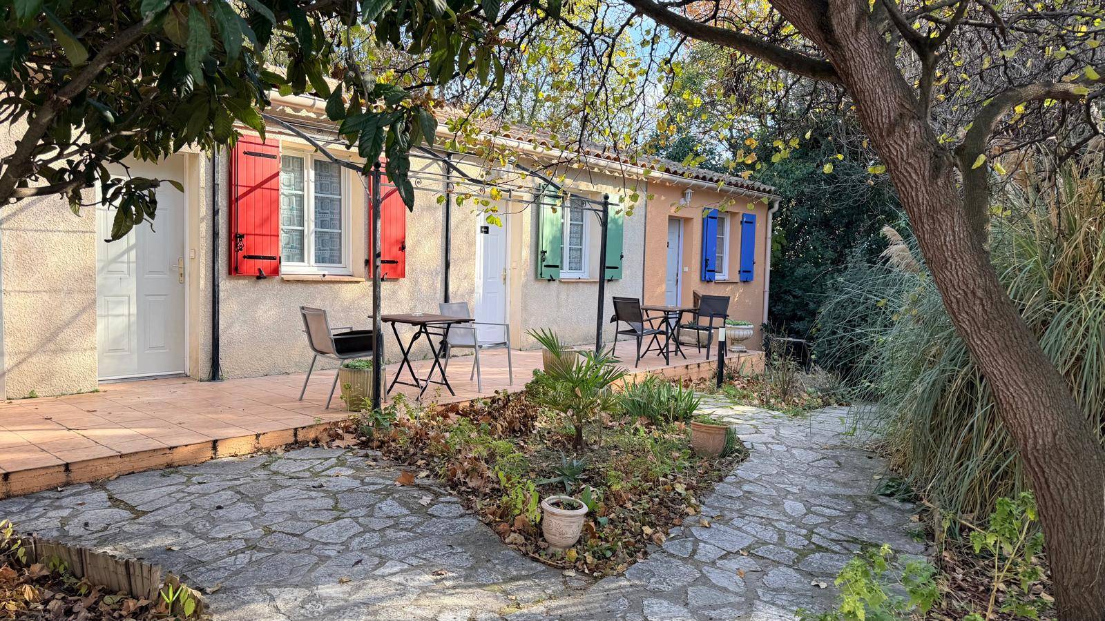 Volet battant isolant en aluminium rouge à Nimes