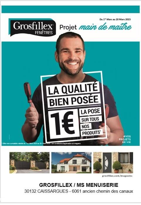 Offre promo Grosfillex pose à 1€