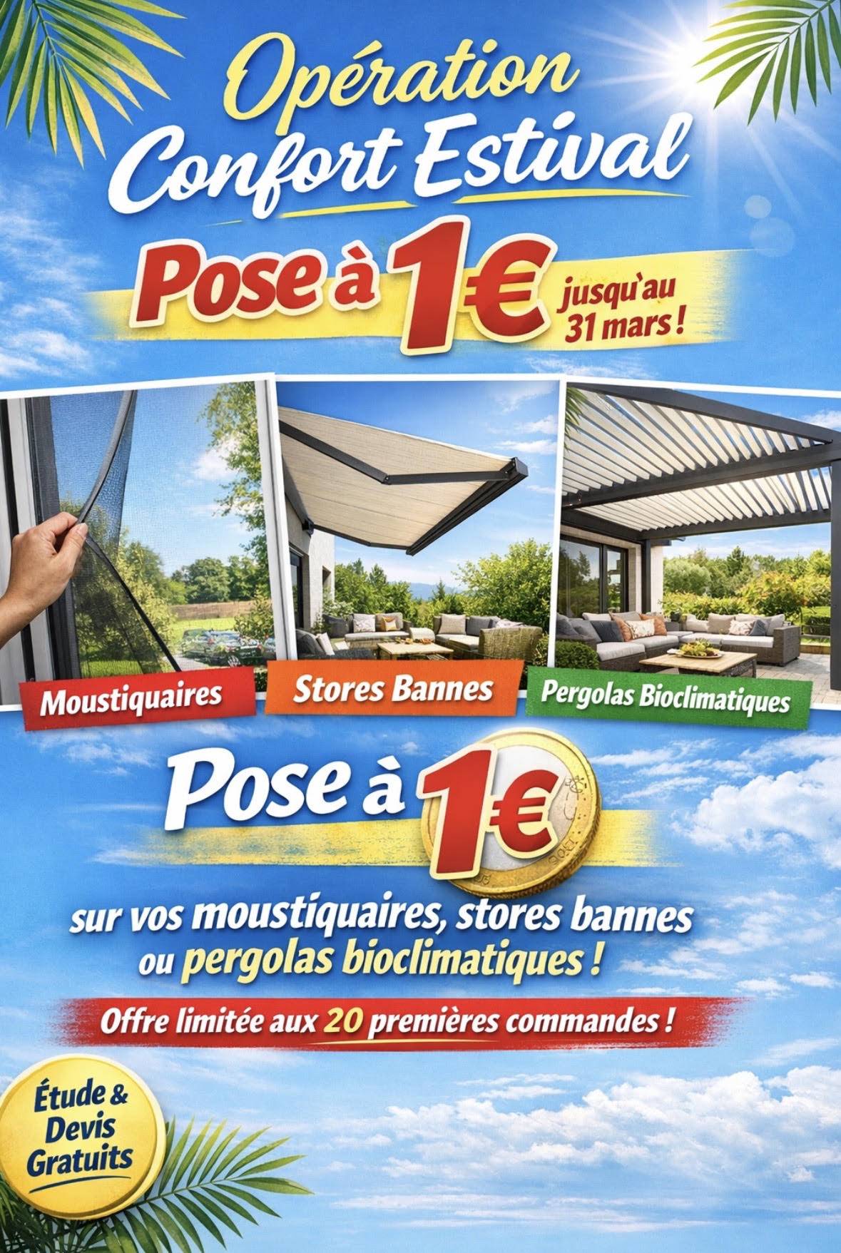 Promo pergola mars 2026 autours de Nimes