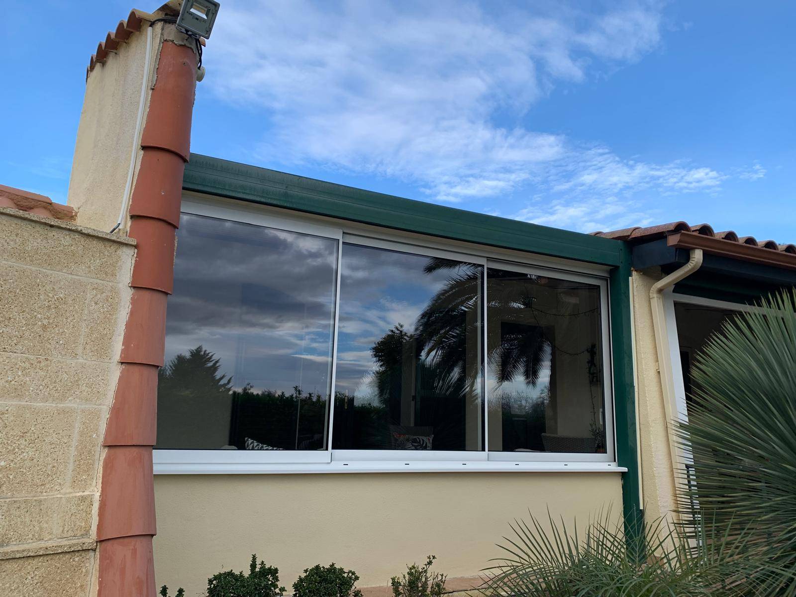 Pose de fenêtre coulissante en alu 