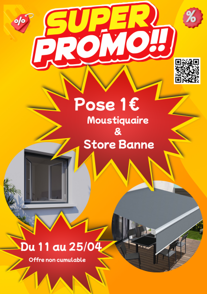 Offre promo Store et moustiquaire 