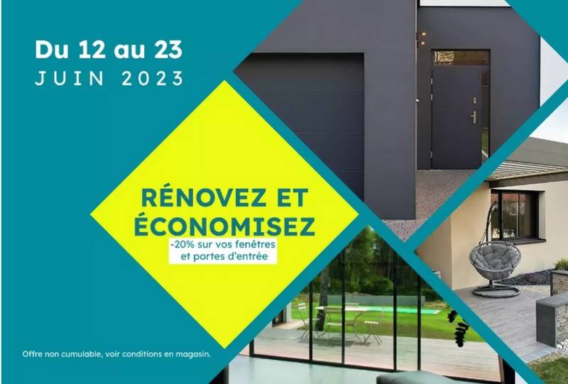 Offre promo MS Menuiserie -20% sur les portes d'entrée et les fenêtres 