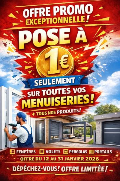 Offre Promo Pose à 1 euro