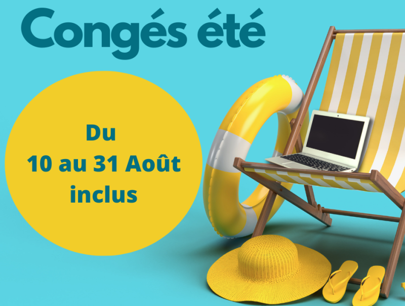 Fermeture estivale de MS Menuiserie : du 10 au 31 août 2024