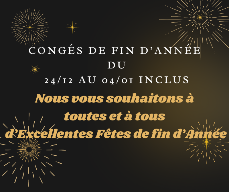 Congés fin d'année